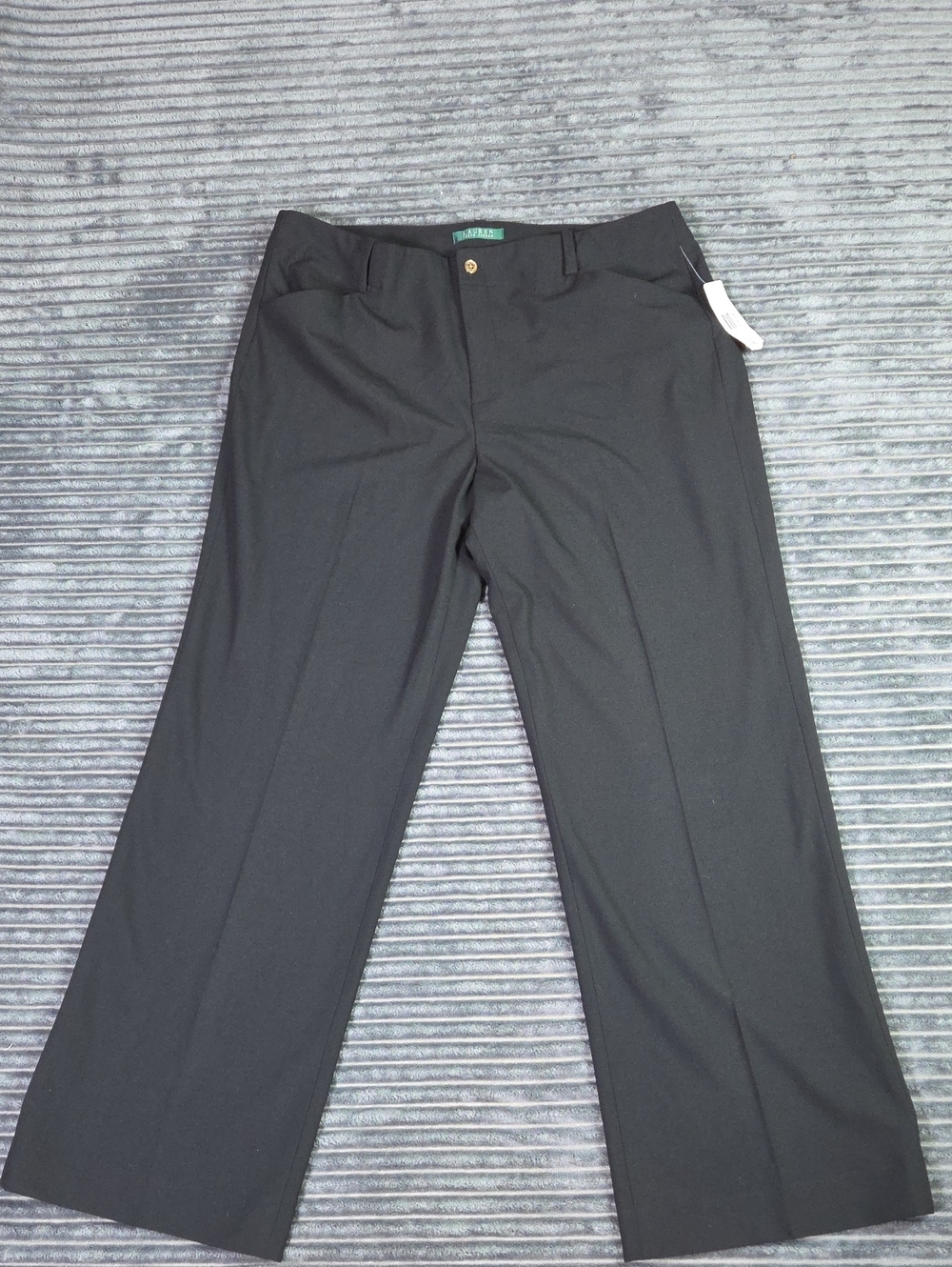 Ralph Lauren Black Wide-Leg Trousers